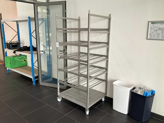 Roestvrijstalen trolley - afbeelding 1 van  4