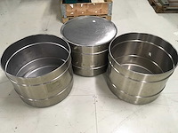 Roestvrijstalen trommels (3x) - afbeelding 2 van  3