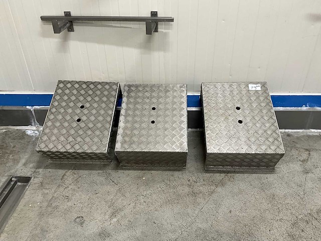 Roestvrijstalen werkplatform (3x) - afbeelding 2 van  2