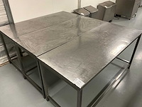 Roestvrijstalen werktafel (3x) - afbeelding 3 van  5