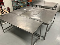 Roestvrijstalen werktafel (3x) - afbeelding 3 van  5