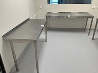 Roestvrijstalen werktafel (3x) - afbeelding 1 van  4