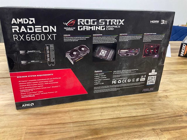Rog amd rx 6600 xt videokaart - afbeelding 2 van  5