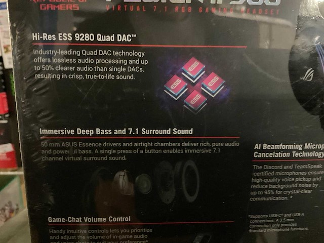 Rog fusion ii 500 koptelefoon - afbeelding 4 van  4