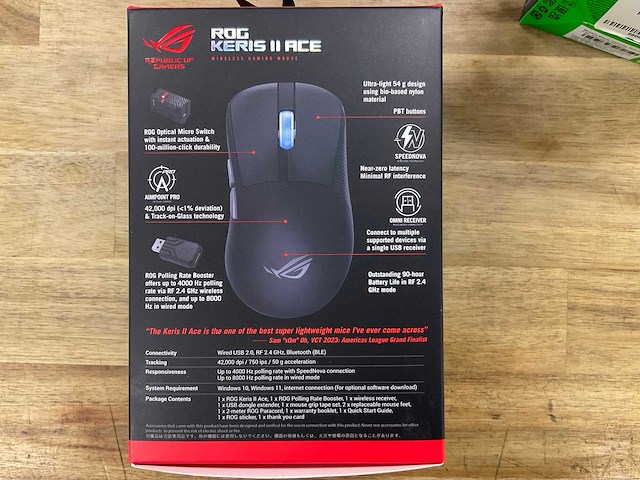 Rog keris ii ace draadloze muis - afbeelding 2 van  2