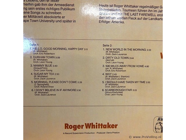 Roger whittaker - afbeelding 3 van  5