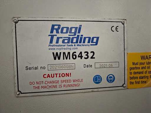 Rogi - 2021 - wm6432 - universele freesmachine met huronkop - afbeelding 20 van  20
