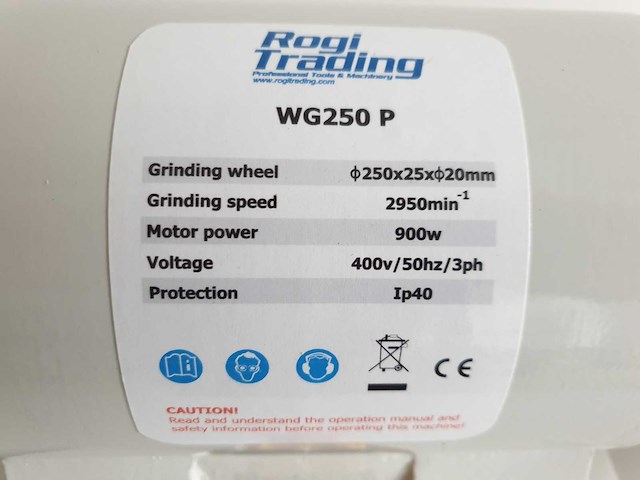 Rogi - 2023 - wg250p - polijstmachine - afbeelding 3 van  7