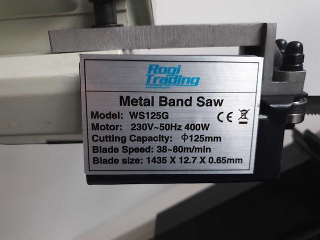 Rogi - 2024 - ws125g - vario bandzaagmachine - afbeelding 4 van  9