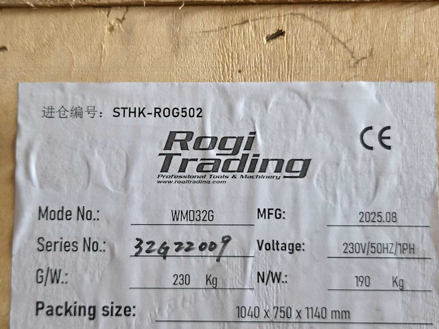 Rogi - 2025 - wmd32g - tandwiel boor-frees machine - afbeelding 34 van  35