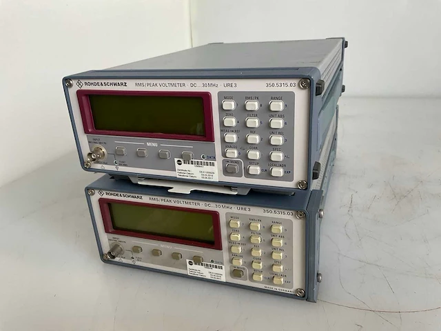 Rohde & schwarz rms piek voltmeter (2x) - afbeelding 1 van  5