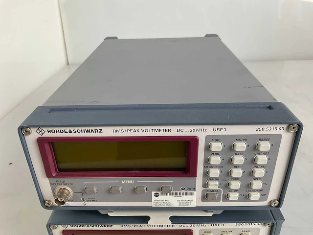 Rohde & schwarz rms piek voltmeter (2x) - afbeelding 2 van  5