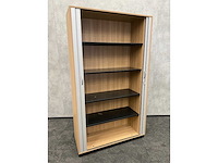 Rohde&grahl - hoge houten roldeurkast met sleutel - afbeelding 9 van  12