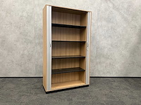 Rohde&grahl - hoge houten roldeurkast met sleutel - afbeelding 8 van  12