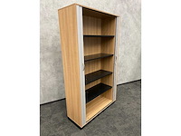 Rohde&grahl - hoge houten roldeurkast met sleutel - afbeelding 11 van  12