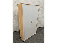 Rohde&grahl - hoge houten roldeurkast met sleutel - afbeelding 4 van  12