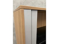 Rohde&grahl - hoge houten roldeurkast met sleutel - afbeelding 12 van  12