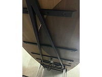 Rohde&grahl - ovale vergadertafel met wandkant 400x140 - afbeelding 2 van  10