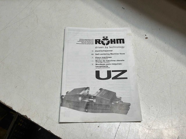Rohm type 725 uz-5 machineklem 200x300mm zelfcentrerend - afbeelding 7 van  7