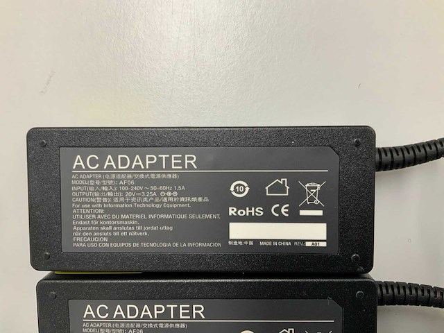 Rohs ac adapter 65w (5x) - afbeelding 2 van  3