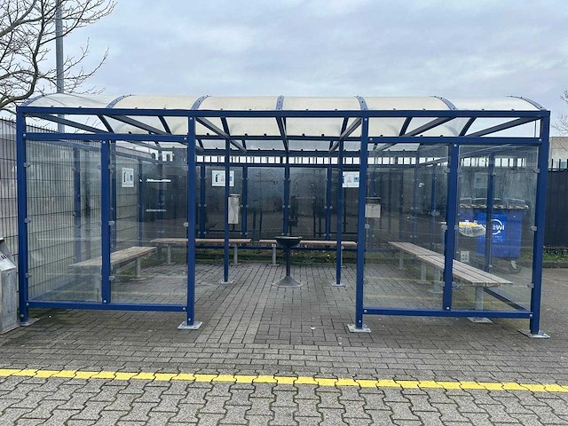 Rokershok - overkapping 5x4x2,5m - afbeelding 1 van  8