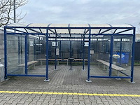 Rokershok - overkapping 5x4x2,5m