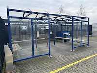 Rokershok - overkapping 5x4x2,5m
