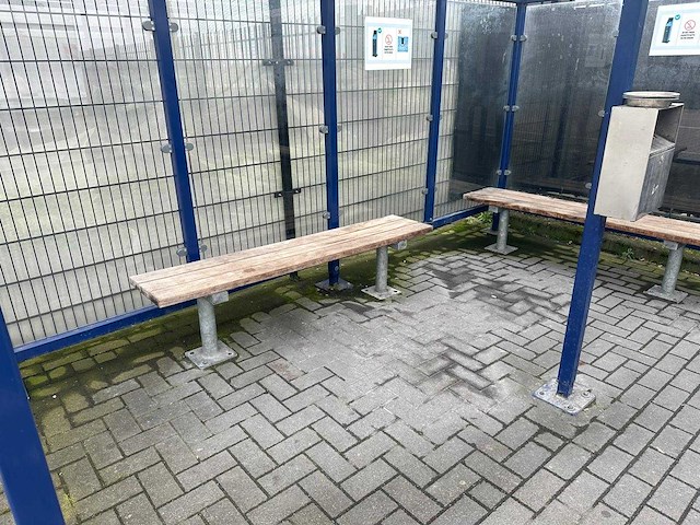 Rokershok - overkapping 5x4x2,5m - afbeelding 2 van  5
