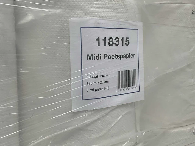 Rol 2-laags poetspapier (282x) - afbeelding 2 van  4