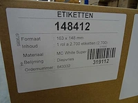 Rol etiketten 163x148mm (14x) - afbeelding 2 van  3