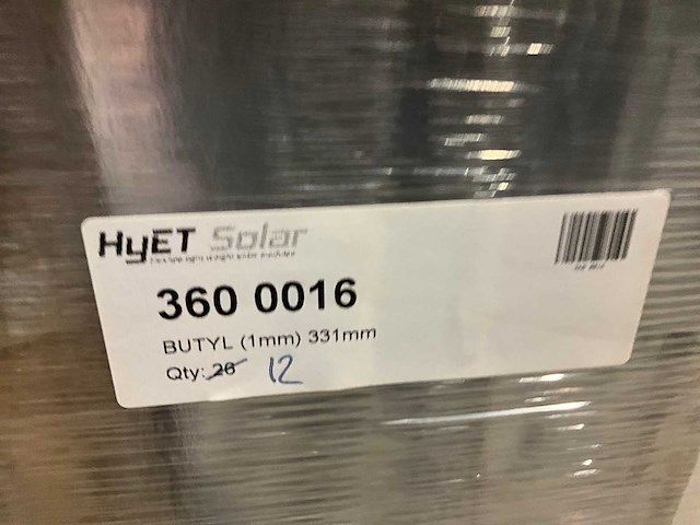 Rol isoltema butyl (1mm) 331mm t1292 afdichtingstape (12x) - afbeelding 5 van  5