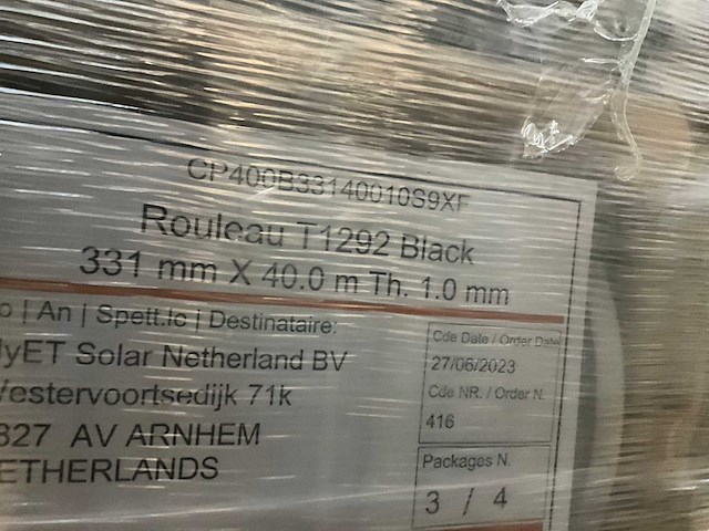 Rol isoltema butyl (1mm) 331mm t1292 afdichtingstape (24x) - afbeelding 4 van  5