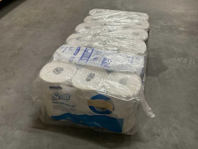 Rol kimberly clark 2-laags 600 vel toiletpapier (72x) - afbeelding 2 van  3