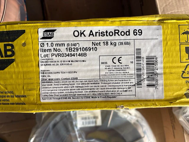 Rol mag lasdraad, esab, ok aristorod 69 - afbeelding 2 van  3