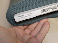 Rol stof 1 rol hartjes wit 148 breed 110 gr 7 meter - afbeelding 2 van  5