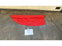 Rol stof fluweel achtig rood - afbeelding 1 van  1