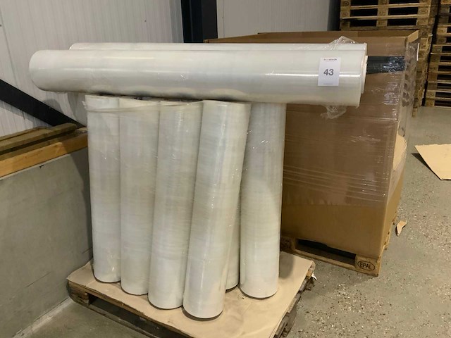 Rol transparante stretch wikkelfolie (15x) - afbeelding 1 van  2