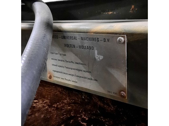 Rolbezem met tank en diverse onderdelen, nido, hf-25-ds, 1987 - afbeelding 20 van  20