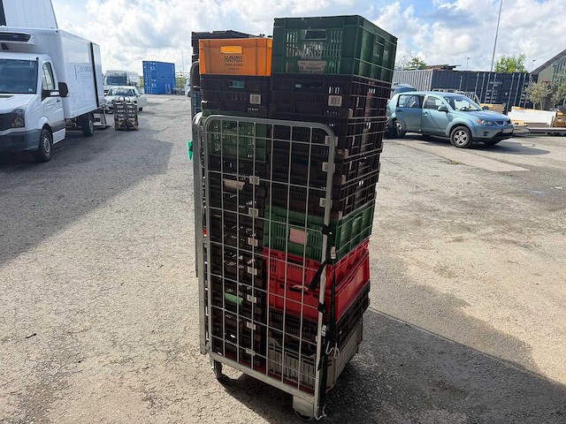 Rolcontainer met kratten (2x) - afbeelding 5 van  6