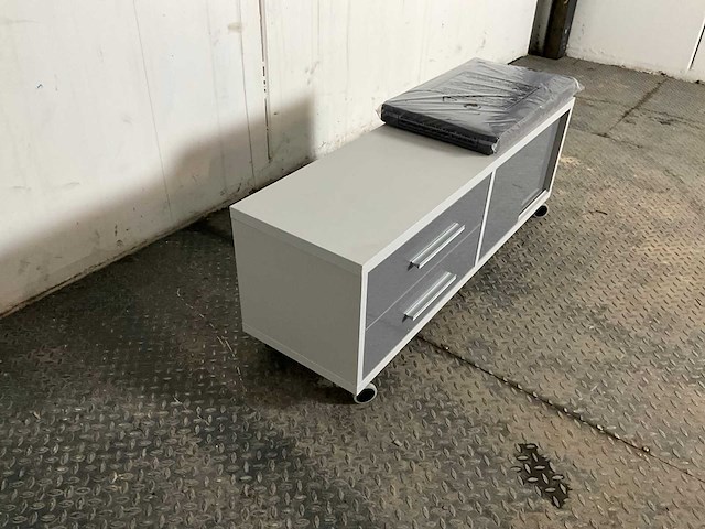 Rolcontainer met zit kussen 6383 opbergkast - afbeelding 2 van  5