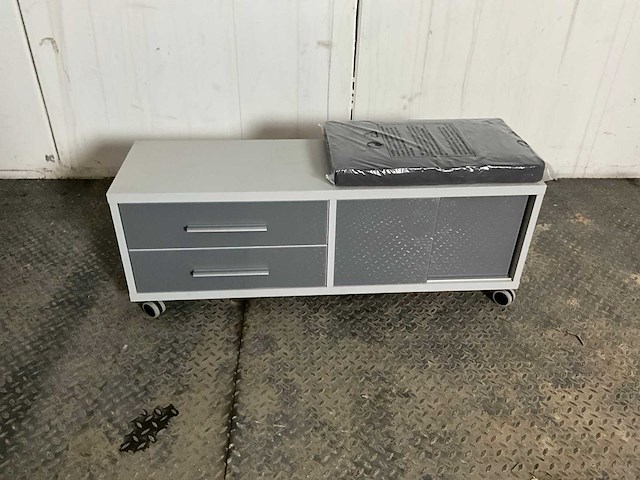 Rolcontainer met zit kussen 6383 opbergkast - afbeelding 1 van  5