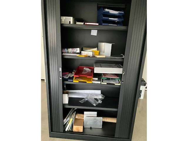 Roldeurkast 120x45x198cm + inhoud - afbeelding 5 van  5