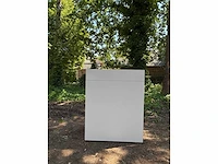 Roldeurkast laag wit (incl plantenbak) 80 x 45 x 105 cm (4x) - afbeelding 4 van  5