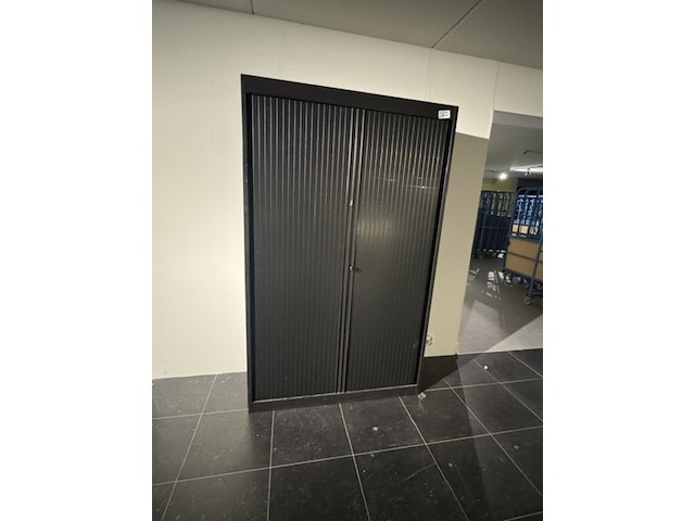 Roldeurkast met bhv en pbm materialen, zwart - afbeelding 6 van  9