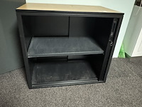 Roldeurkast, zwart/beuken - afbeelding 2 van  2
