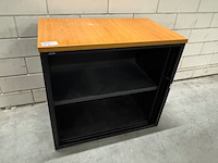 Roldeurkast, zwart/beuken - afbeelding 1 van  5