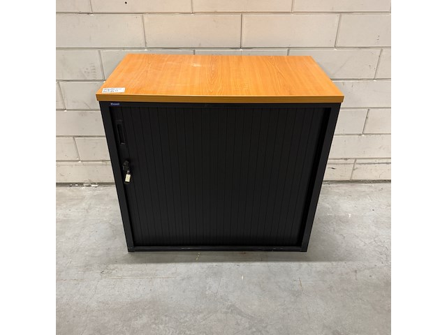 Roldeurkast, zwart/beuken - afbeelding 2 van  5
