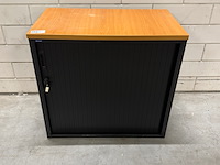 Roldeurkast, zwart/beuken - afbeelding 2 van  5