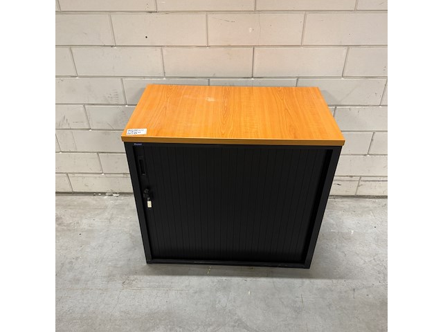 Roldeurkast, zwart/beuken - afbeelding 3 van  5