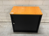 Roldeurkast, zwart/beuken - afbeelding 3 van  5